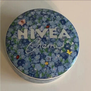 Vintage Nivea Creme Continental China Porcelain Storage Trinket box RARE HTF
